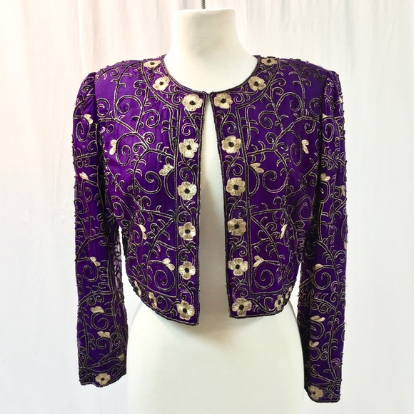 Laurence Kazar Vintage Beaded Jacket 